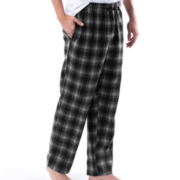 Fruit of the Loom Other - FOL Men's Flannel Black Plaid XL Sleep Pant